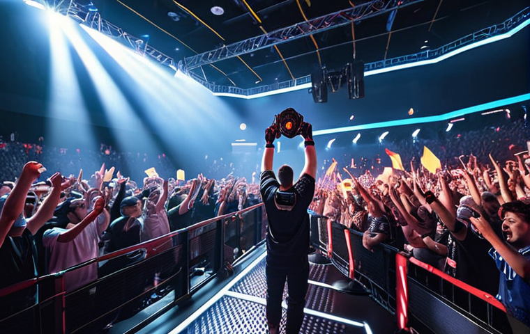 **

"Eternal Return esports tournament scene. Intense gameplay, professional players, focus on character XX using skill YY. Crowd cheering, bright lights, dramatic moment."

**