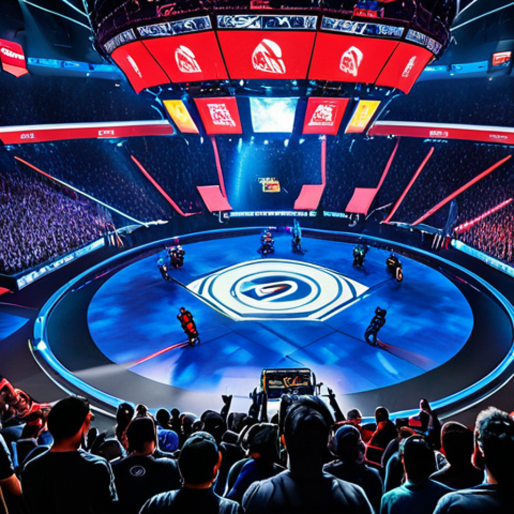 **Prompt:** "Eternal Return pro match highlight, diverse character picks, intense team fight, strategic itemization visible, crowd cheering, professional esports scene, dynamic action shot, esports arena atmosphere, focus on teamwork, vibrant colors, high quality, digital art."