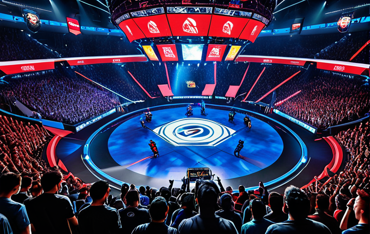 **Prompt:** "Eternal Return pro match highlight, diverse character picks, intense team fight, strategic itemization visible, crowd cheering, professional esports scene, dynamic action shot, esports arena atmosphere, focus on teamwork, vibrant colors, high quality, digital art."