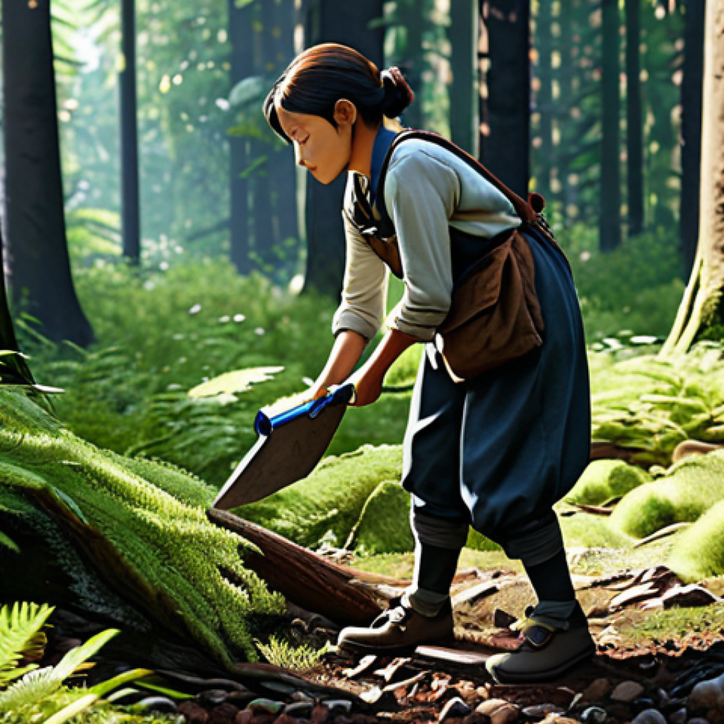 이터널리턴 게임의 경제 구조 - Resourceful Explorer**
A fully clothed female character in practical, modest exploration attire, ca...