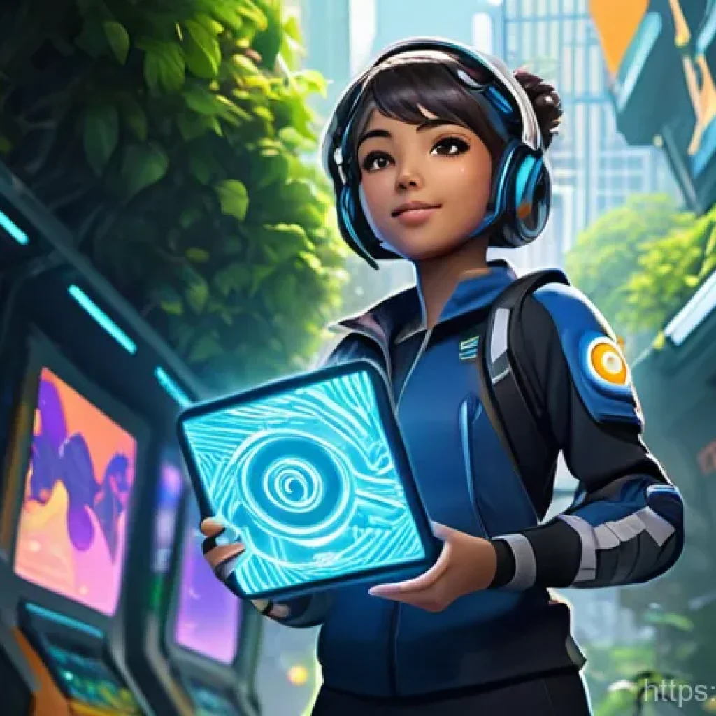 이터널리턴 유료 콘텐츠 활용 - **"Eternal Return: Start-Dash Success"**: A vibrant, anime-style illustration featuring a cheerful y...