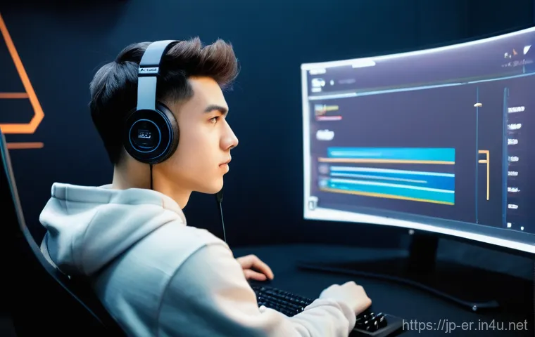 이터널리턴 스트리머 추천 가이드 - **Detailed Explanation Streamer:** A young adult streamer, around 20-25 years old, with a studious e...