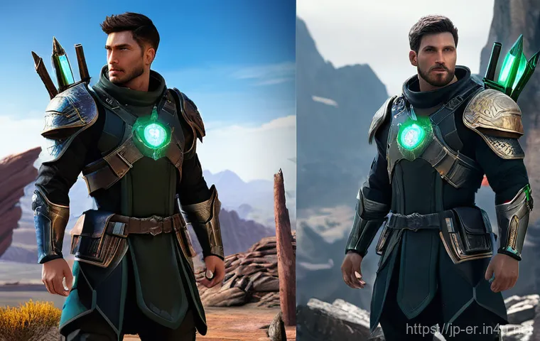 이터널리턴 패치 전후 비교 - **A dynamic, action-packed scene featuring a female character from "Eternal Return" executing a powe...