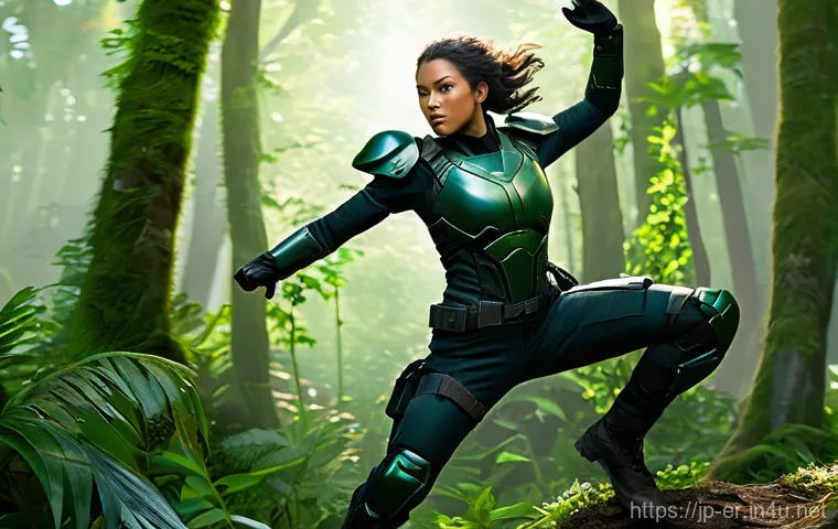 이터널리턴 콘텐츠 확장 계획 - **Prompt: Dynamic Combat Scene with a New Test Subject on Lumia Island**
    "A dynamic, action-pack...