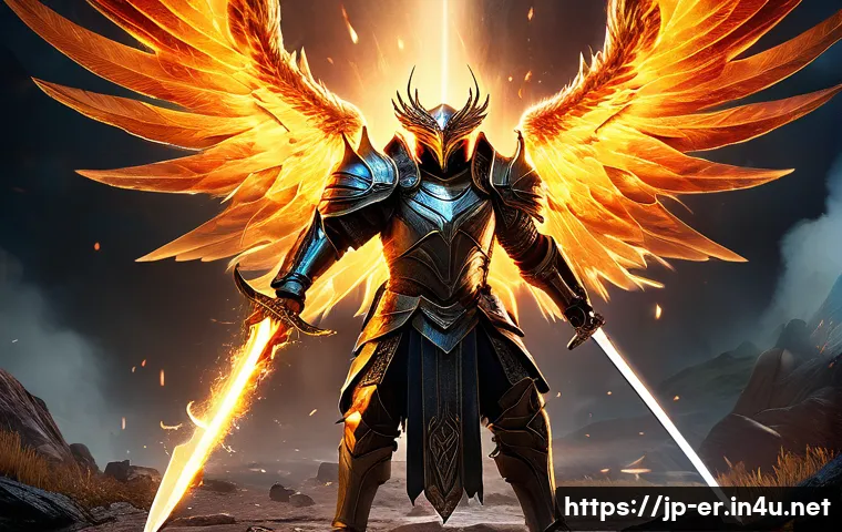 이터널리턴 프리미엄 아이템 획득 - A dynamic scene depicting a fierce battle in a fantasy game setting, featuring a warrior character e...